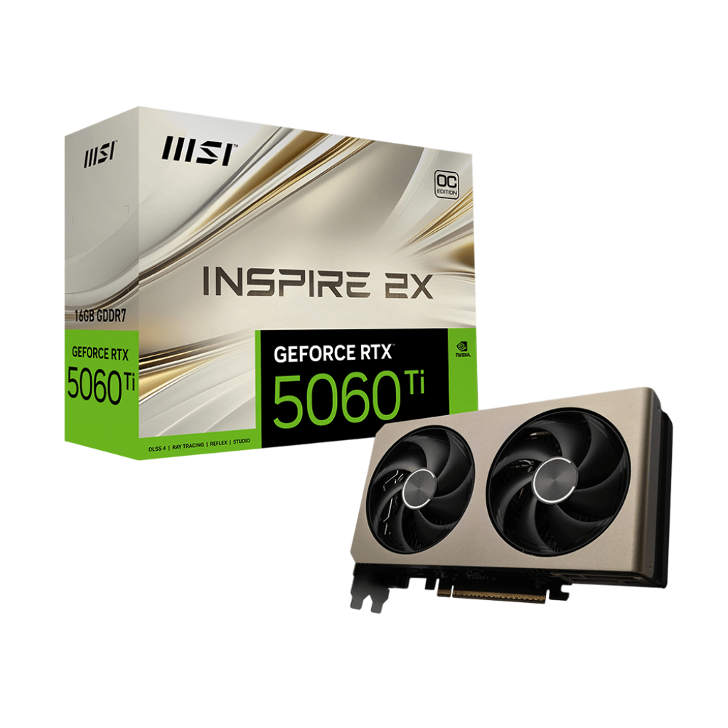 Видеокарта MSI GeForce RTX 5060 Ti 16G INSPIRE 2X OC